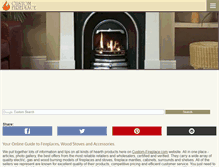 Tablet Screenshot of custom-fireplace.com